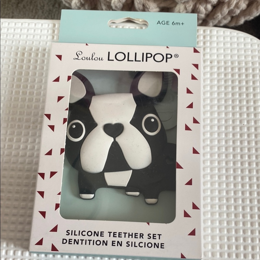 Loulou Lollipop Frenchie Silicone Teether